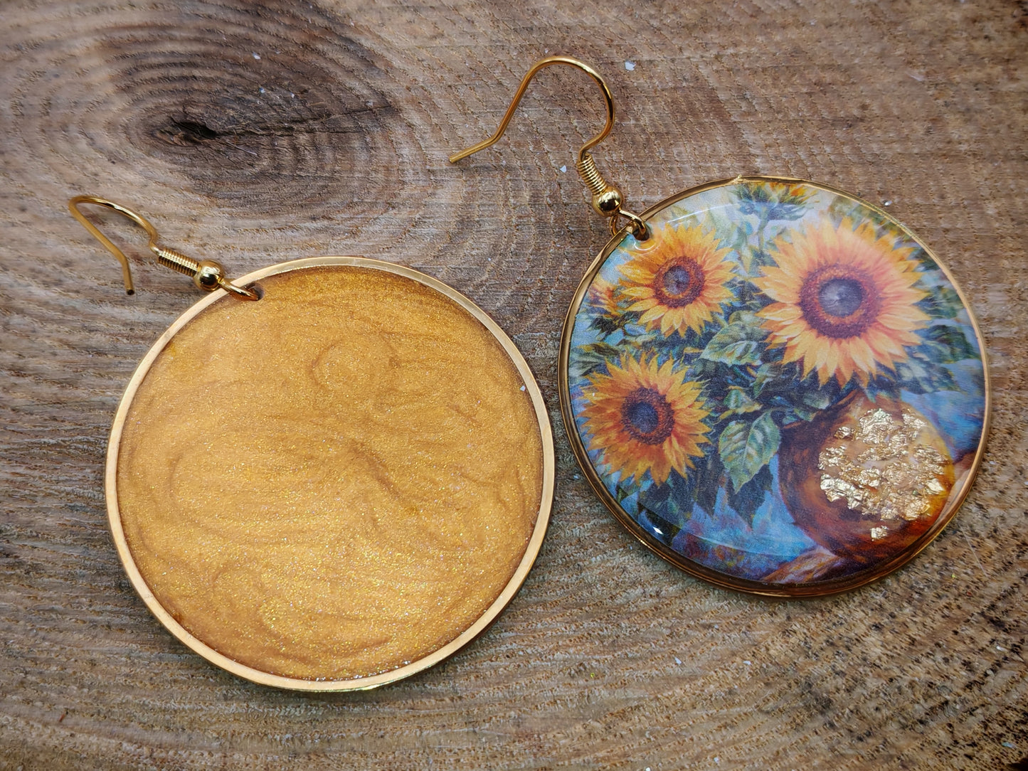 Boucles d’oreilles Monet – Tournesols d’Été