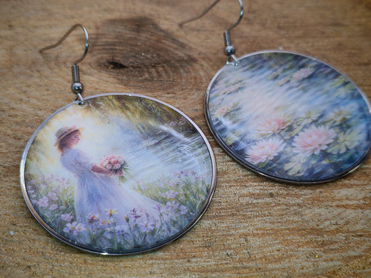 Boucles d’oreilles Monet – Matin sur les Nymphéas
