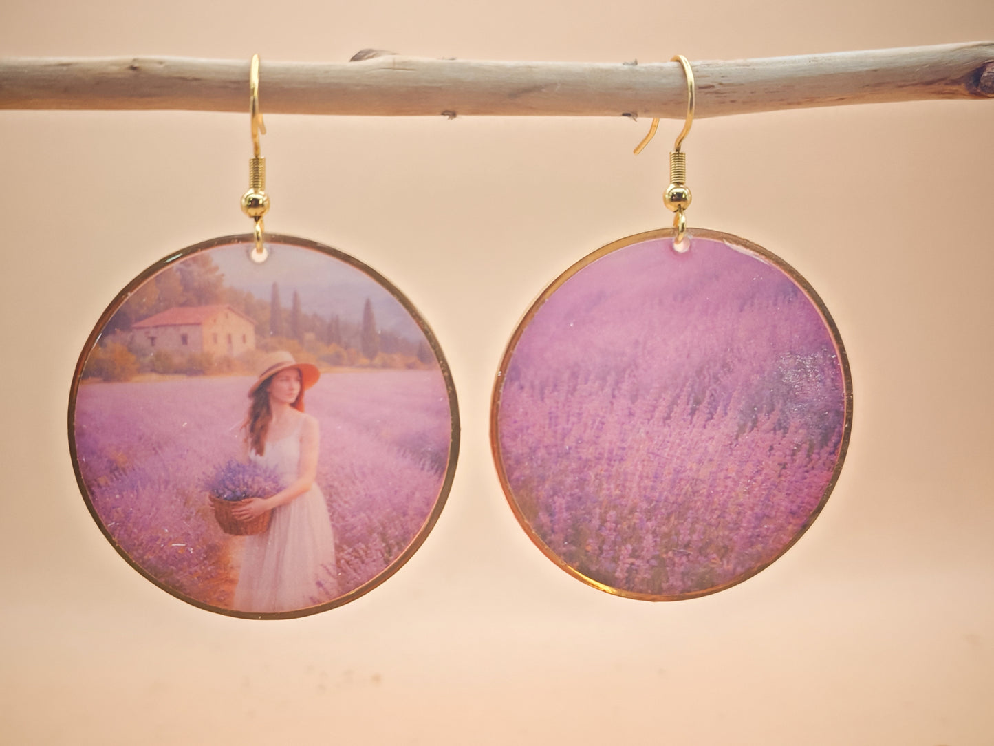 Boucles d’oreilles Monet – Lavande Rêveuse