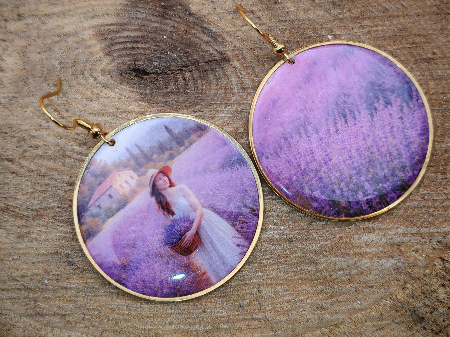 Boucles d’oreilles Monet – Lavande Rêveuse