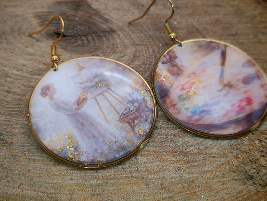 Boucles d’oreilles Monet – L’Atelier Impressionniste