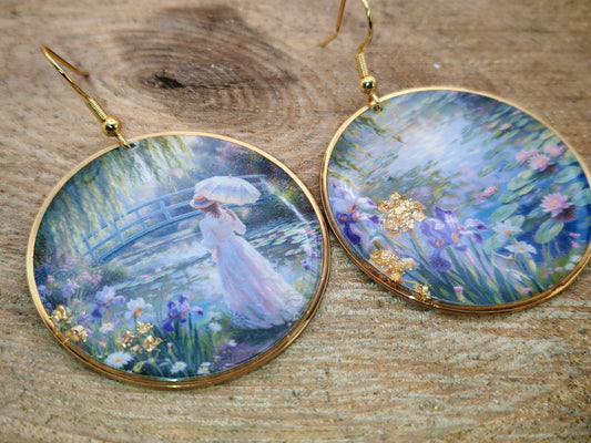Boucles d’oreilles Monet – Le Jardin aux Nymphéas