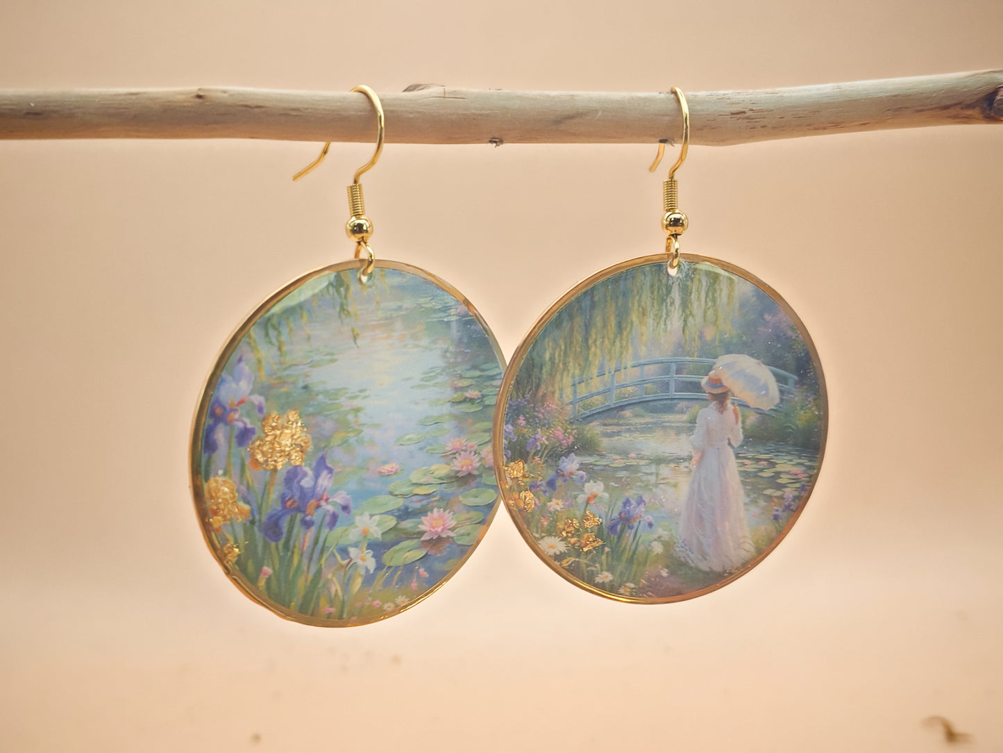Boucles d’oreilles Monet – Le Jardin aux Nymphéas