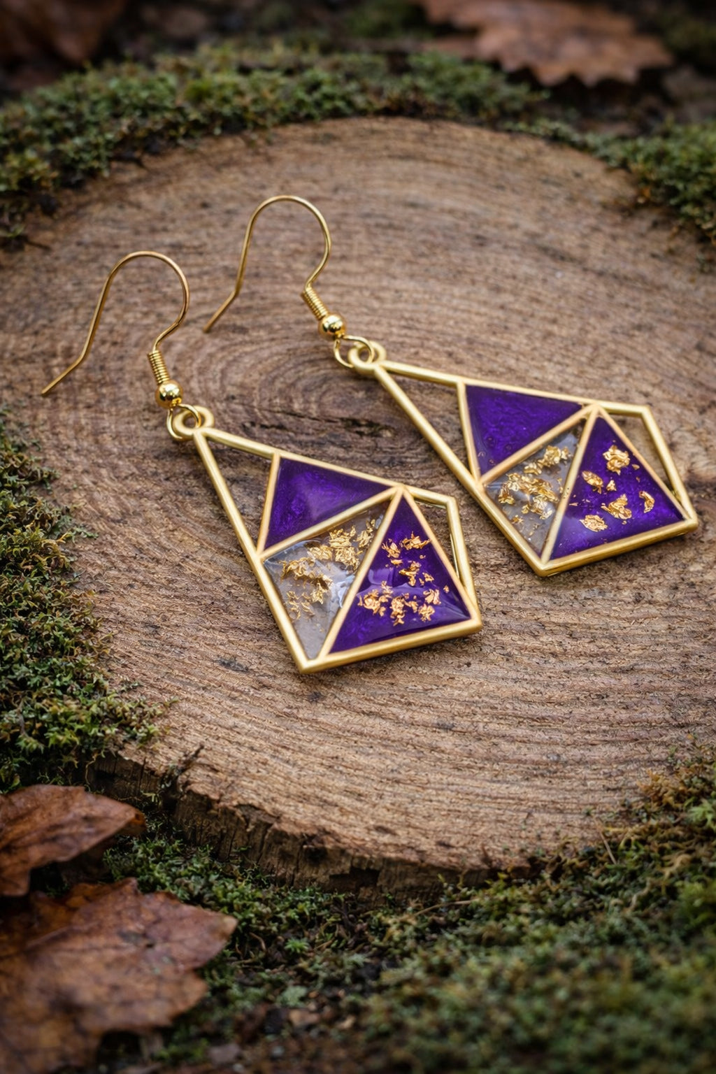 Boucles d’oreilles – Améthyste solaire