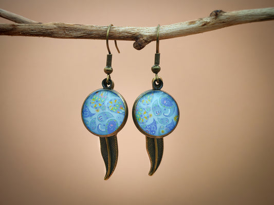 Boucles d’oreilles – Aurore paisley