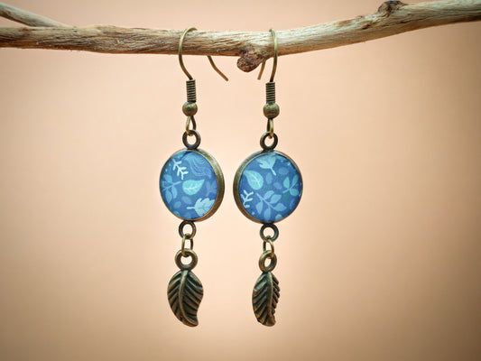 Boucles d’oreilles – Murmures d’ombre bleue