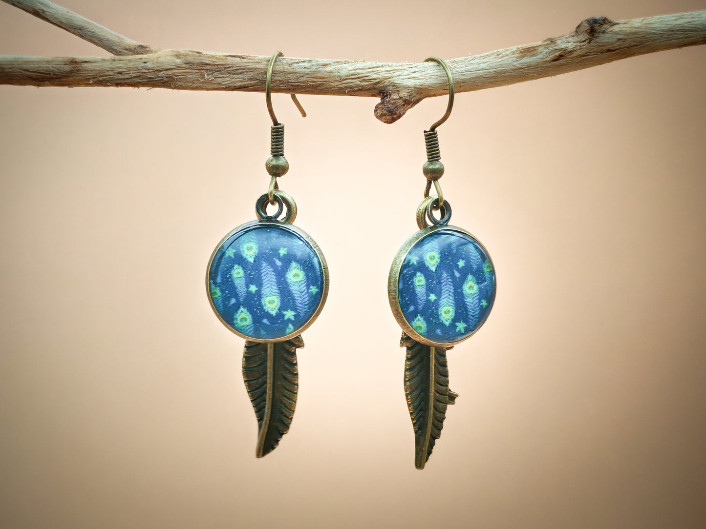 Boucles d’oreilles – Plumes de minuit