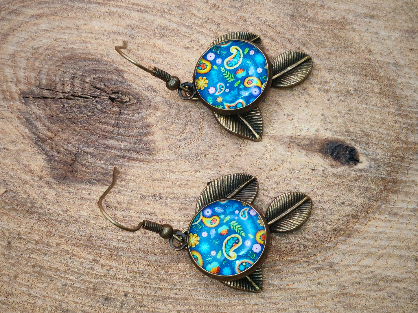 Boucles d’oreilles – Jardin cachemire