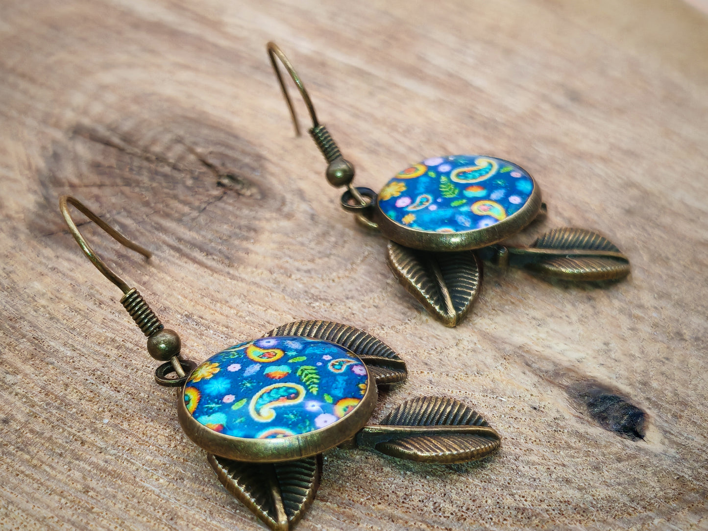 Boucles d’oreilles – Jardin cachemire