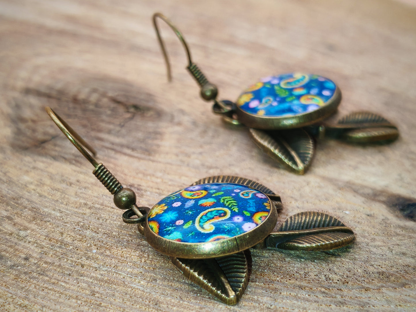 Boucles d’oreilles – Jardin cachemire