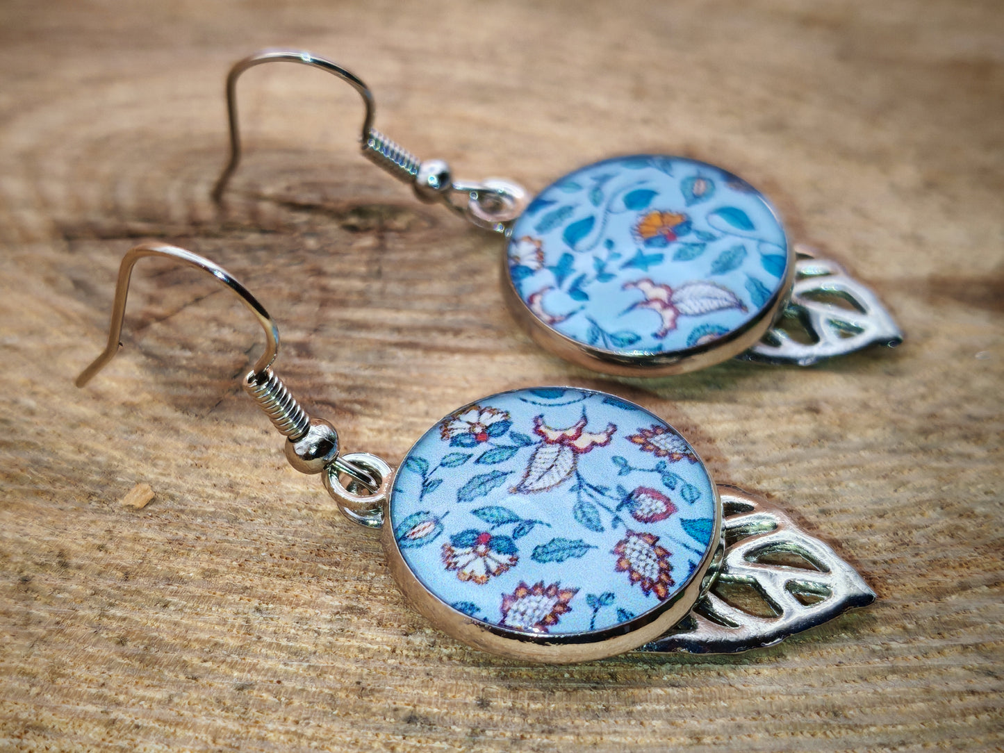 Boucles d’oreilles – Porcelaine fleurie