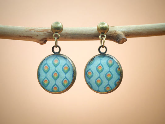 Boucles d’oreilles – Gouttes d’opale