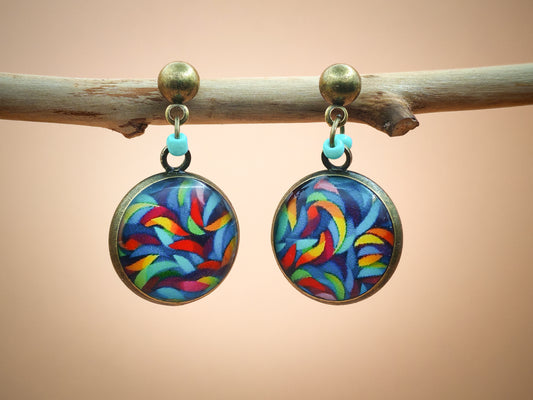Boucles d’oreilles – Tourbillon chromatique