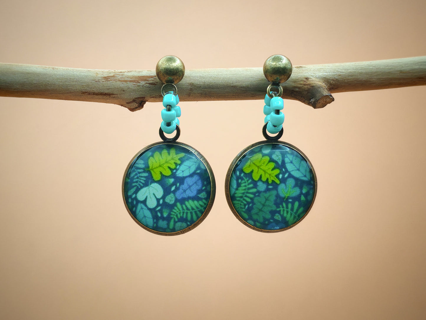 Boucles d’oreilles – Clairière turquoise