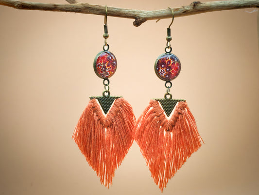 Boucles d'oreilles – Feu sacré