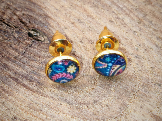 Clous d'oreilles - Éclats d’Orient en miniature dorée