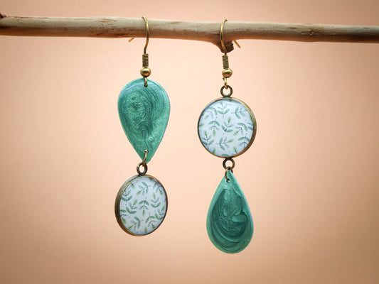 Boucles d’oreilles – Brise végétale