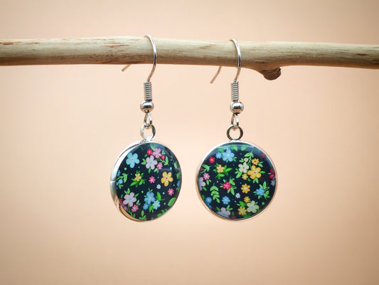 Boucles d’oreilles – Nuit fleurie