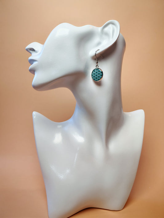 Boucles d’oreilles – Vagues turquoise