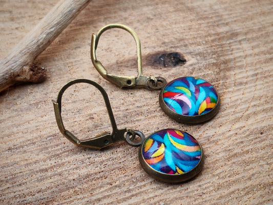 Boucles d'oreilles dormeuses – Danse chromatique