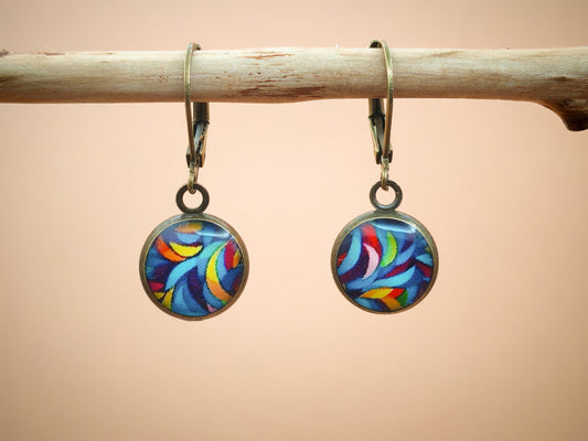 Boucles d'oreilles dormeuses – Danse chromatique