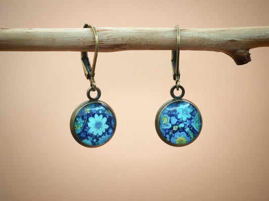 Boucles d'oreilles dormeuses – Nuit florale