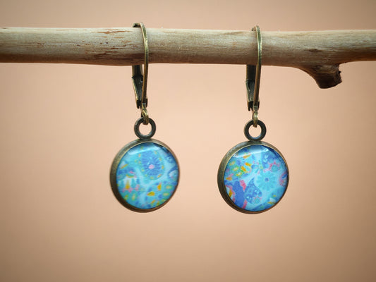 Boucles d'oreilles dormeuses – Brume florale