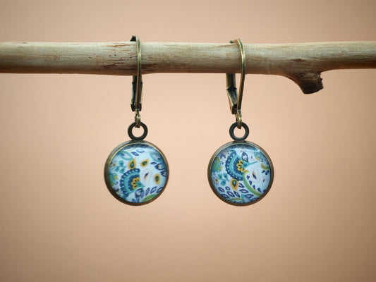 Boucles d'oreilles dormeuses – Rêverie paisley
