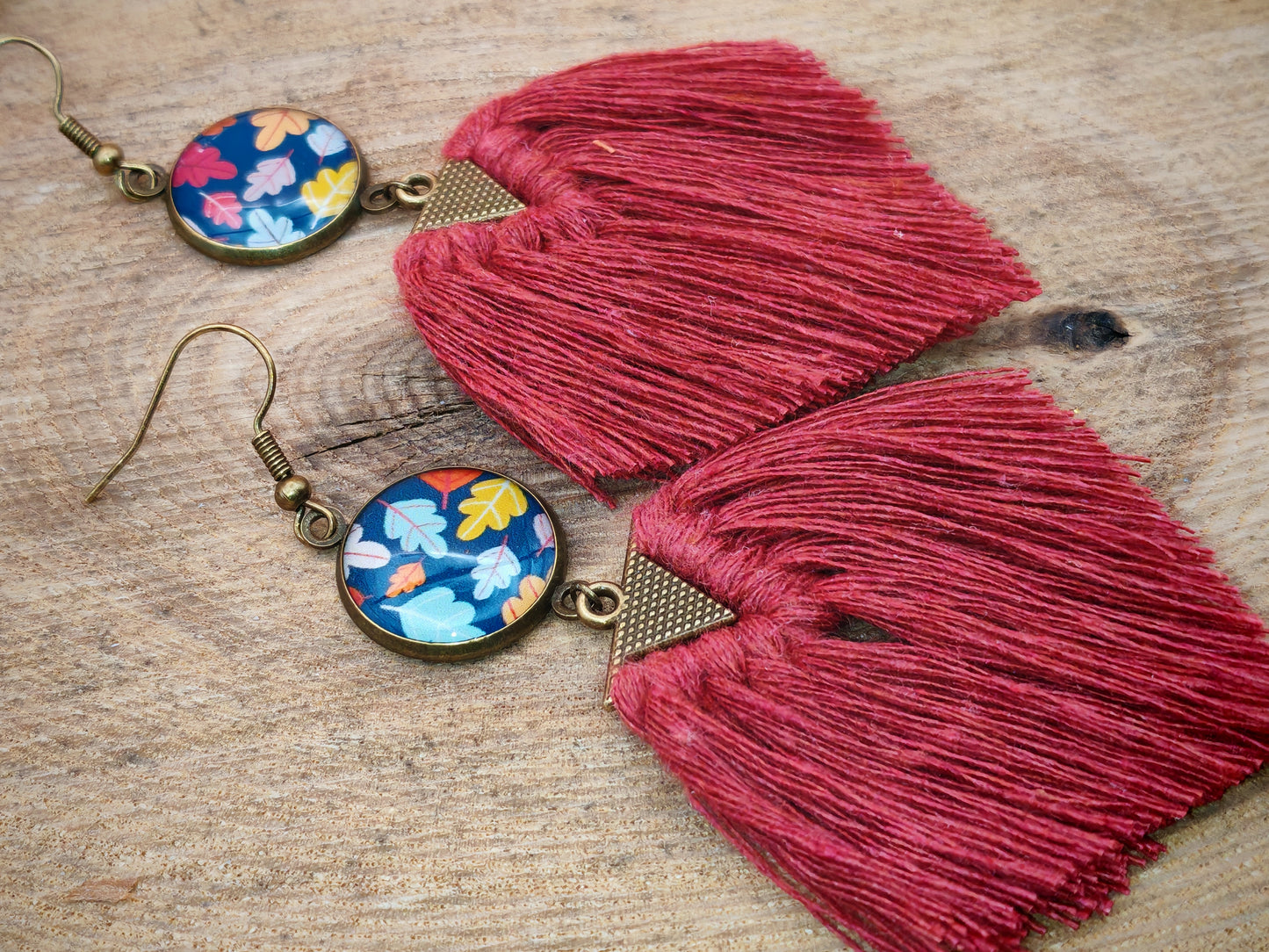 Boucles d'oreilles – Chute en couleurs