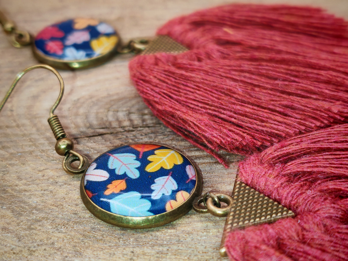Boucles d'oreilles – Chute en couleurs