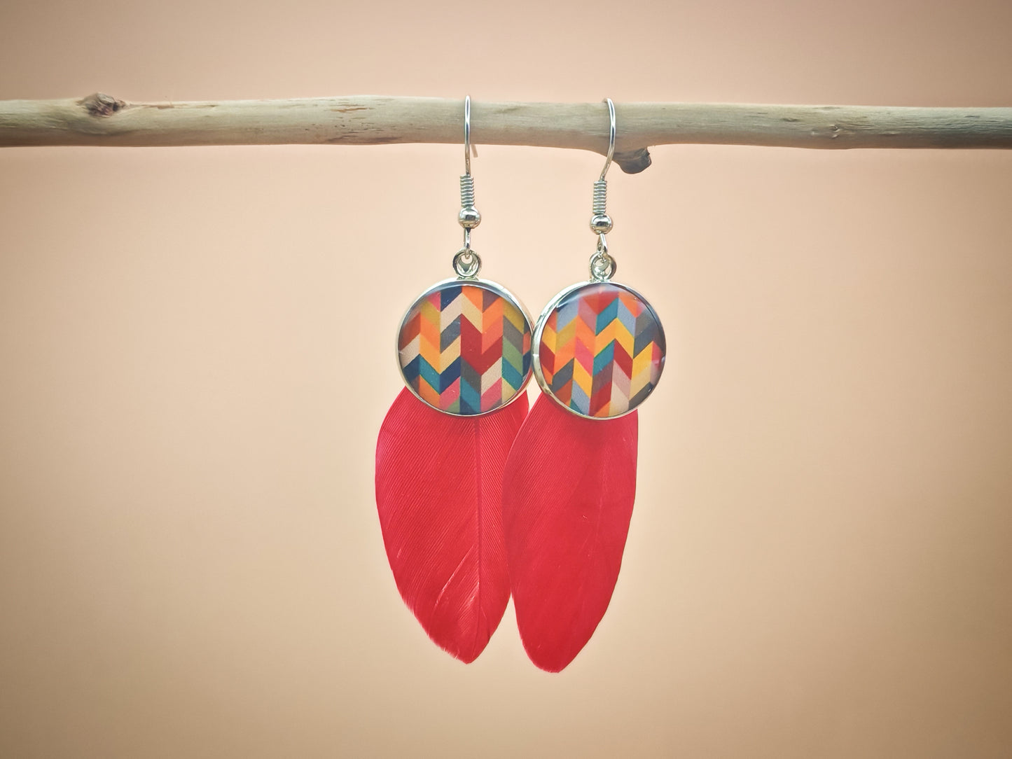Boucles d'oreilles – Flammes colorées