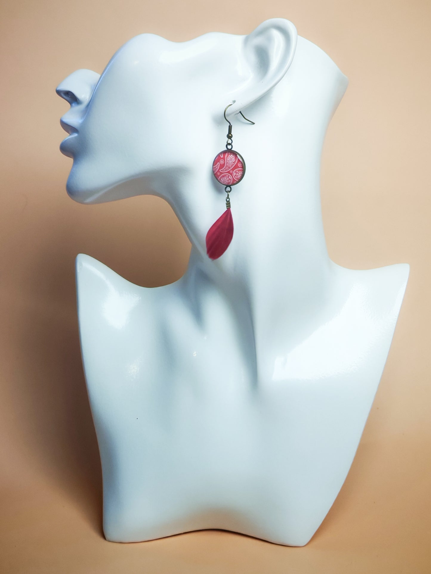 Boucles d'oreilles – Rose cachemire