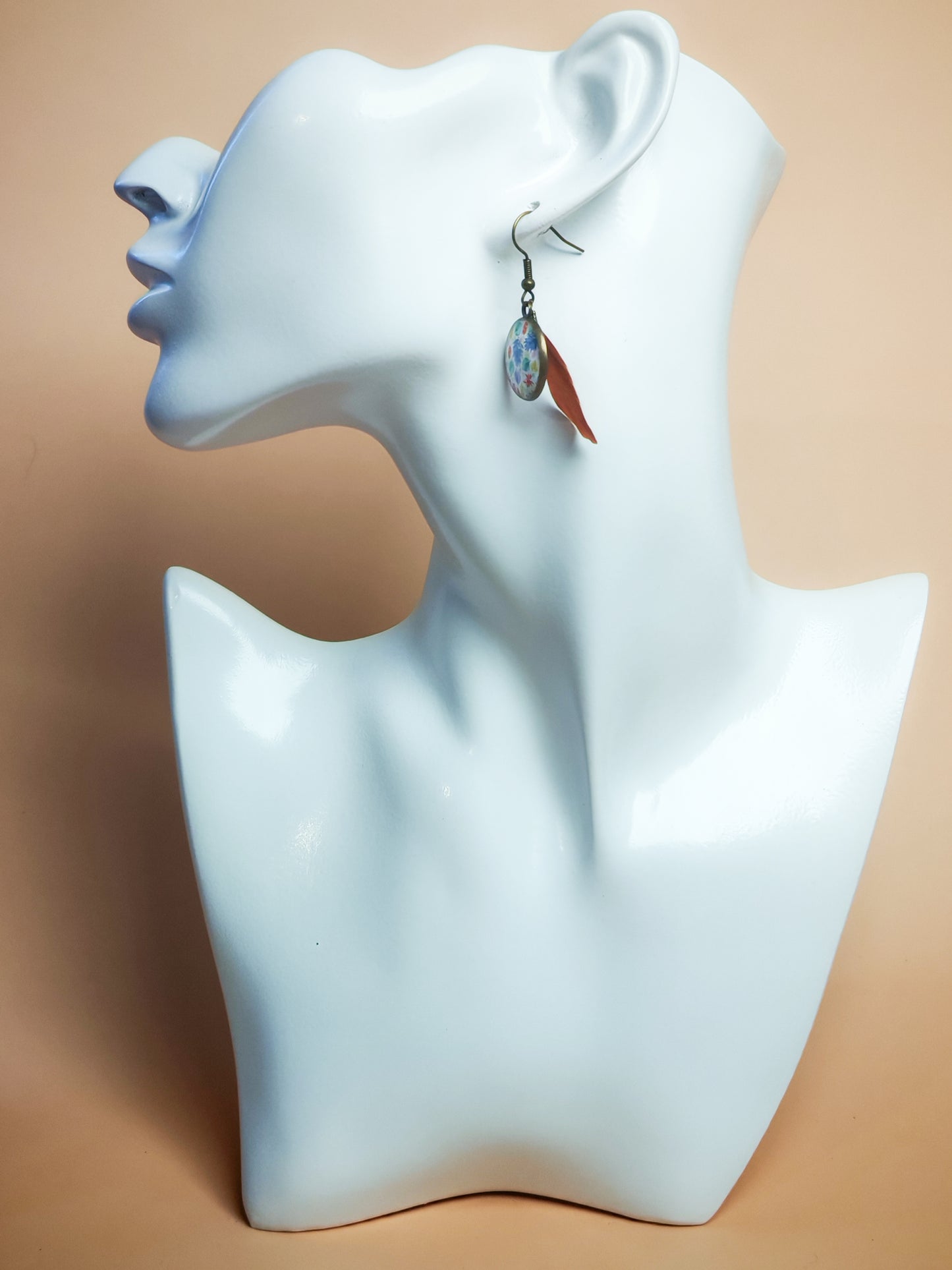 Boucles d'oreilles – Feuilles d’aquarelle