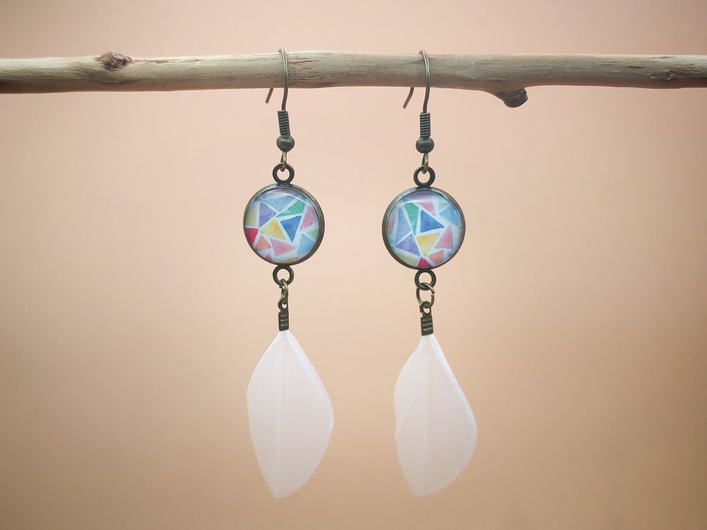 Boucles d'oreilles – Pastel graphique