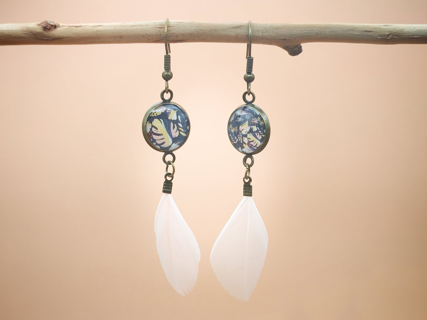 Boucles d'oreilles – Feuillage de minuit