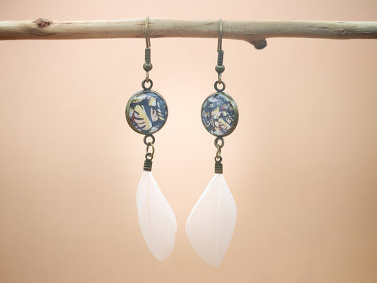 Boucles d'oreilles – Feuillage de minuit