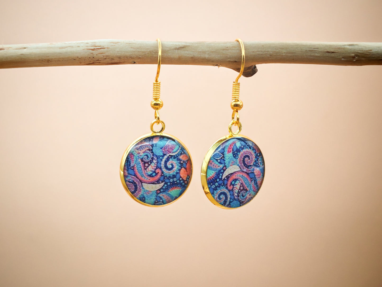 Boucles d’oreilles – Tourbillon d'azur