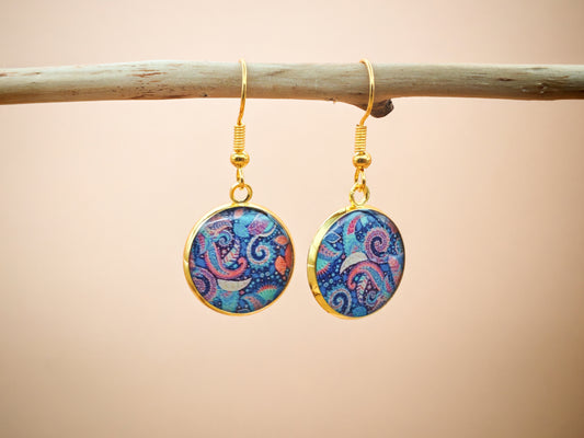 Boucles d’oreilles – Tourbillon d'azur