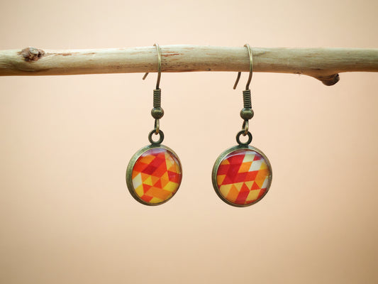 Boucles d’oreilles – Feu prismatique