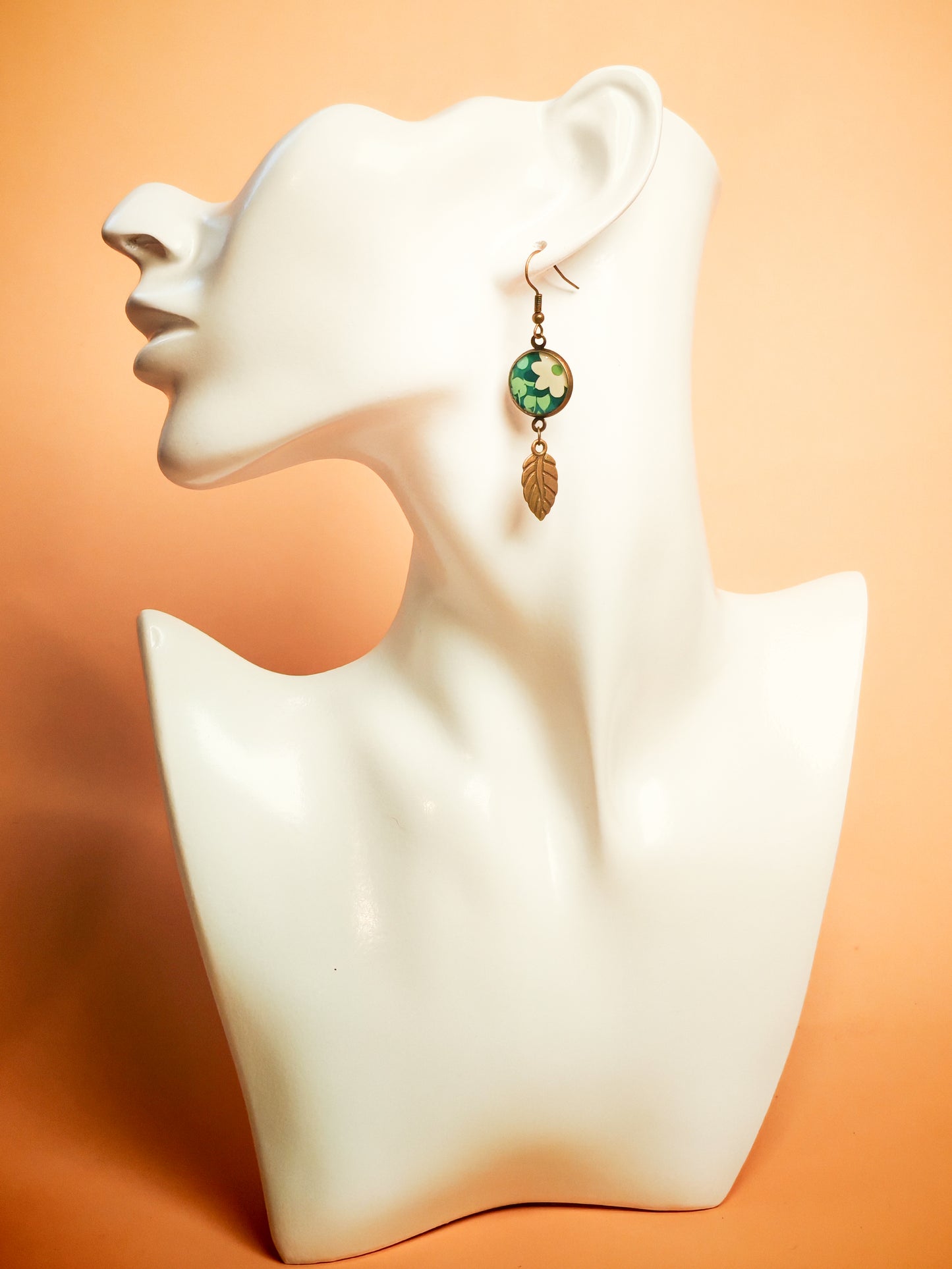 Ensemble pendentif + boucles d’oreilles – Jardin d’écume