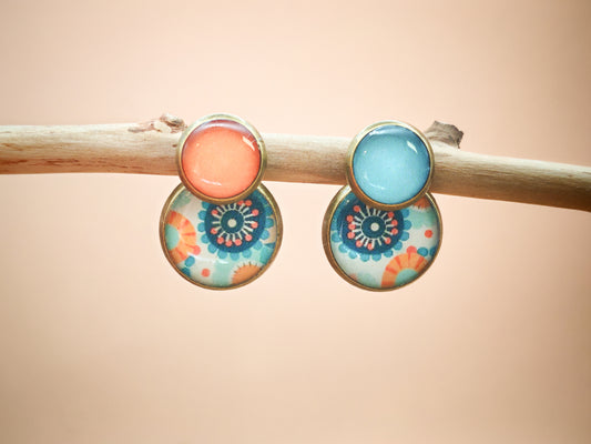 Boucles d’oreilles – Mandalas solaires et éclats d’été