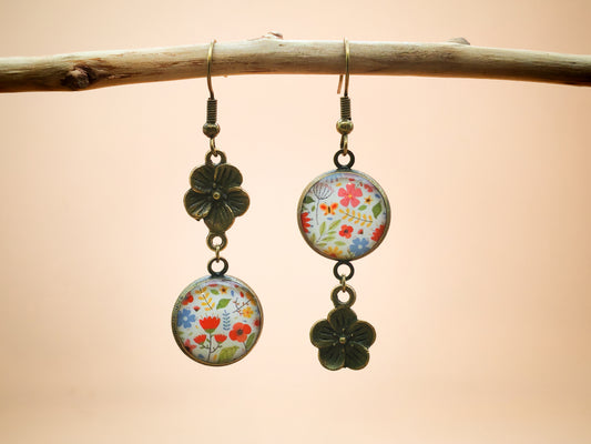 Boucles d'oreilles – Prairie enchantée