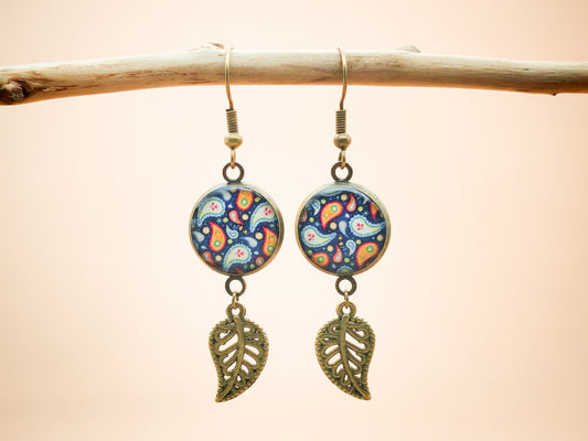 Boucles d'oreilles – Jardin cachemire