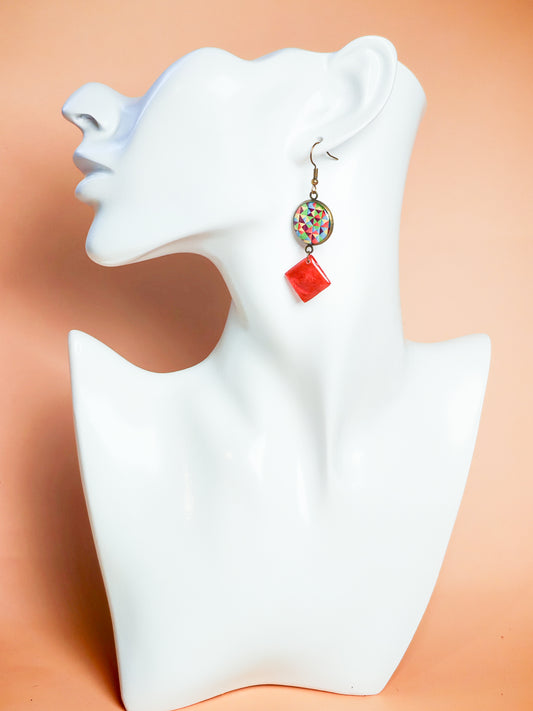 Boucles d'oreilles – Kaléidoscope ardent
