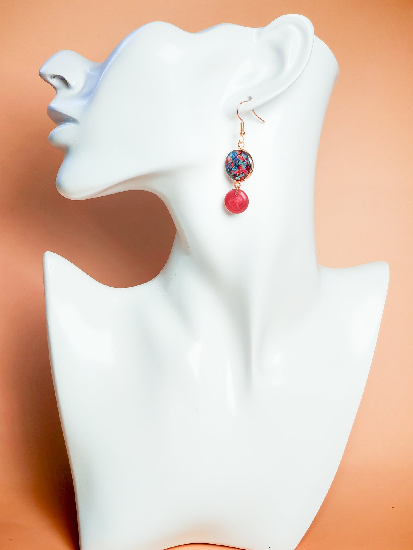 Boucles d'oreilles – Abstractions flamboyantes