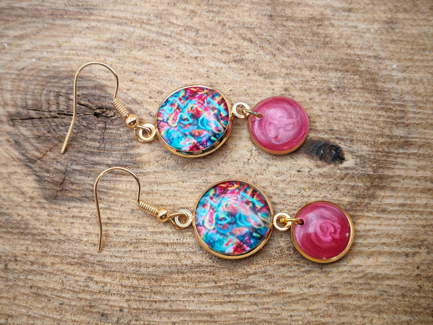 Boucles d'oreilles – Abstractions flamboyantes