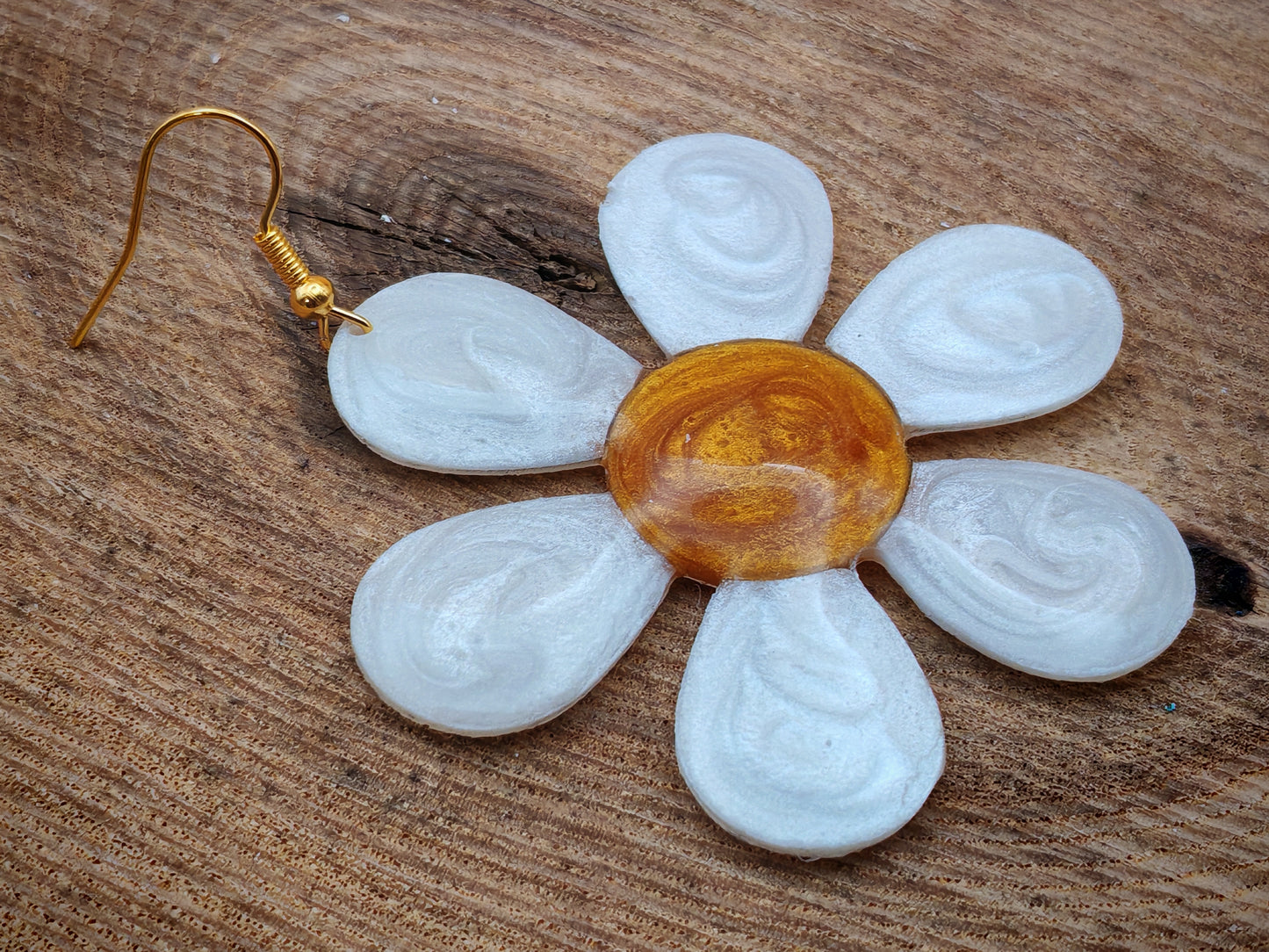 Boucles d’oreilles – Marguerite solaire