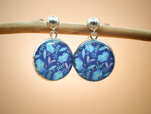 Boucles d’oreilles – Feuillage nocturne