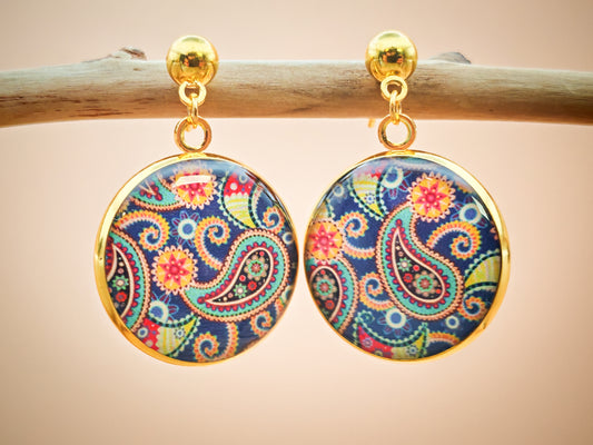 Boucles d’oreilles – Jardins persans aux mille couleurs