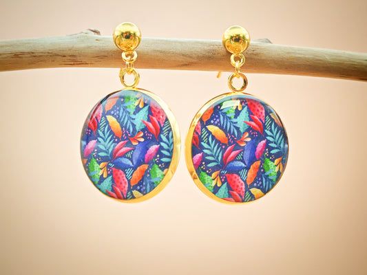 Boucles d’oreilles – Jungle lumineuse